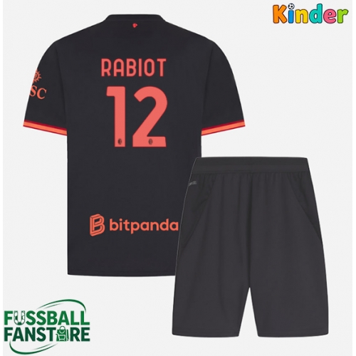 AC Milan Adrien Rabiot #12 Replik 3rd trikot Kinder 2026-27 Kurzarm (+ Kurze Hosen)